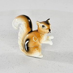 Vintage Chipmunk Squirrel Miniature Figurine Bone China Dollhouse